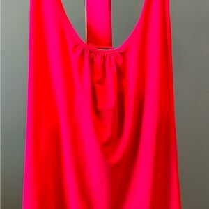 Express Bold Pink Sleeveless Formal Top